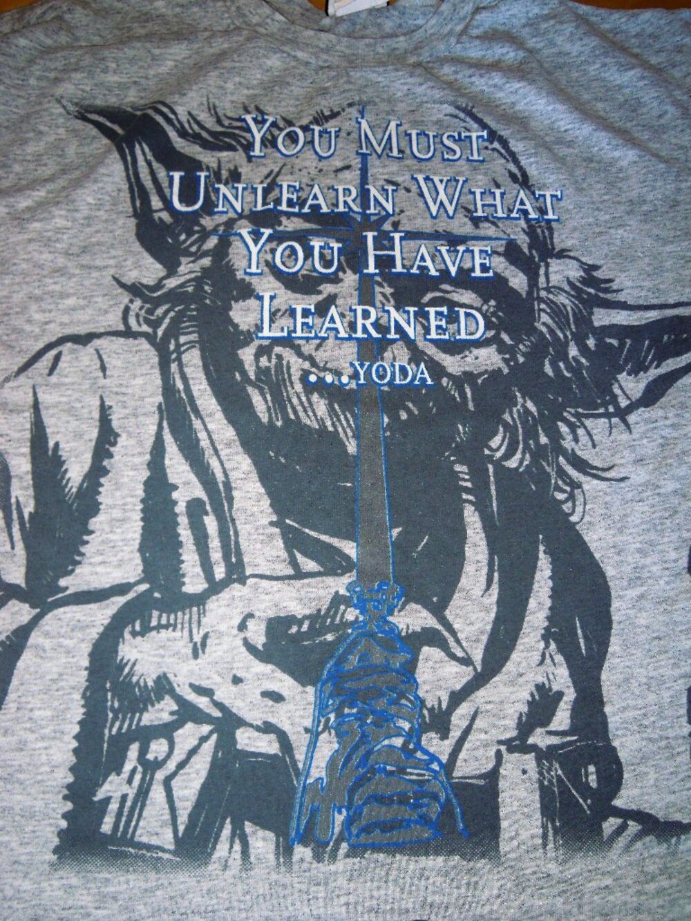1990s Original Star Wars Yoda Child LARGE (14-16)/ Woman's Size SMALL T-Shirt